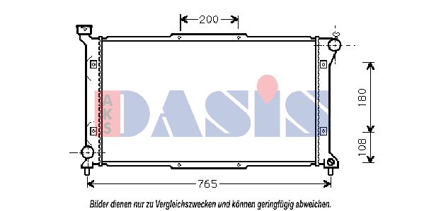 AKS DASIS radiatorius, variklio aušinimas 350230N